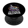 Lustiges Floatie-Skelett wartet nur auf Halloween-Kinder PopSockets mit austauschbarem PopGrip