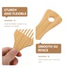 Ipetboom 2Pieces Wooden Hair Pick Comb, Oil Combs Multi-function Pick