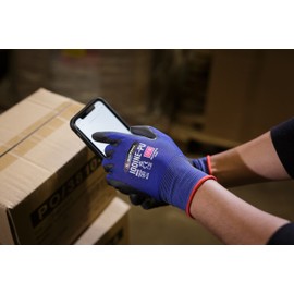 Blackrock Iodine-PU Ultra-Lightweight Touchscreen Compatible Safety Work Gloves Mens Womens, Abrasion Resistant Ultra-Thin PU Coating, Stretch Fit Nylon, Ideal For Component Handling - Size Small