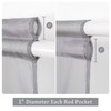MIULEE 2 Panels Sidelight French Door Curtains Sheer Light Filtering