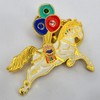 Joyos Wind Horse Amulet Keychain Chinese Feng Shui Decorative Art