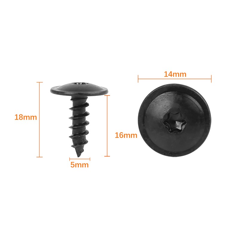 sourcingmap 30pcs Screw Bolt Retainer Fender Liner Under Cover Screw