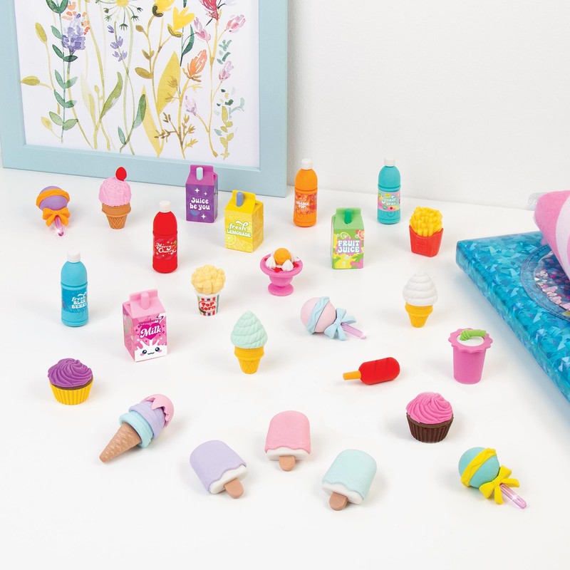 Make It Real 3C4G: Snacks 'N Sweets Puzzle Eraser Set