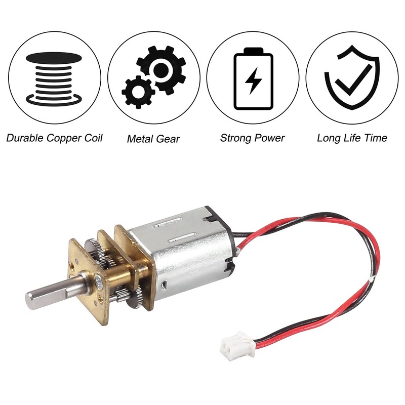 5PCS Mini N20 Gear Motor DC 3V-6V Mini Micro N20