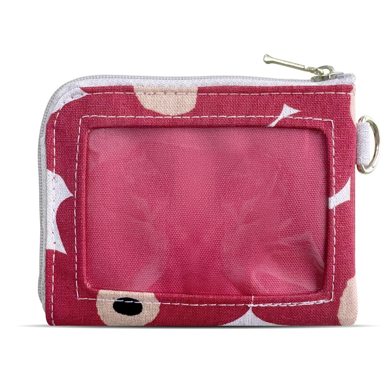 CITYPASSPORT Wallet, Small Pass Case, Coin Case, Scandinavian Style, Floral