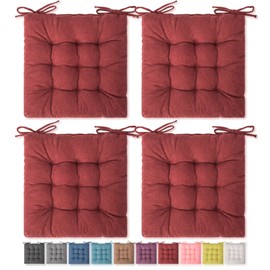 SQUARE MOON 4 Pack Seat Cushion, Chair Cushion, Comfort Chair Pads, Chair Mat for Indoor, Outdoor Dining Chair, Office Chair, Desk Chair