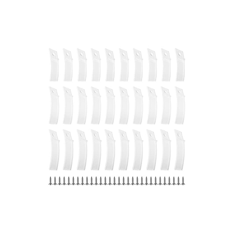 INCREWAY 30Pcs Non Slip Drawer Stops, 3 Sizes Plastic Drawer