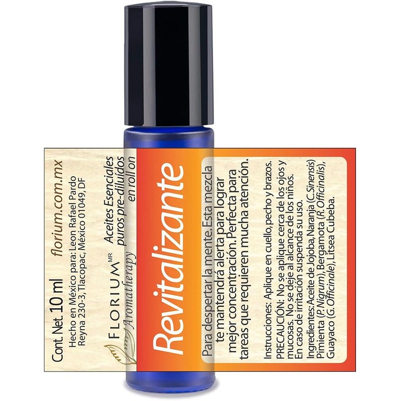 Revitalizante - Roll-on de Aceites Esenciales de Aromaterapia - 10