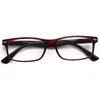 Ligh Compact Squared Fashion Reading Glasses Translucent Red Wine Spring
