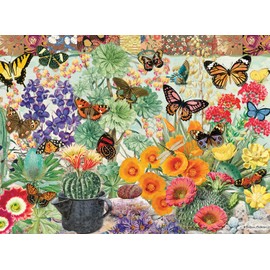 Buffalo Games - Gold - Cactus Garden - 1000 Piece Jigsaw Puzzle for Adults Challenging Puzzle Perfect for Game Nights - Finished Puzzle Size is 26.75 x 19.75