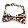 TOPTIE Leopard Print Bowtie Unisex Satin Bow Tie Leopard Bowtie