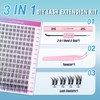 LANKIZ Lash Clusters Kit With Bond and Seal Natural Wispy
