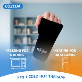 Wrist Ice Pack, Ice Pack for Wrist, Wrist Ice Pack Wrap, Wrist Brace for Sprained Wrist, Hand Heating Pads for Arthritis, Hand Ice Pack, Soft Gel Ice Pack Wrap for Either Wrist