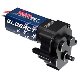 GLOBACT 180 50T Brushed Motor with Aluminum Transmission Gearbox for 1/18 TRX4M Upgrade Accessories (Black)