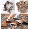 Loopunk Pack of 6 Multicolor Paisley Pattern Square Silk Scarf