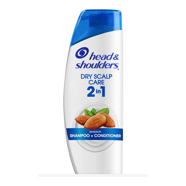 Head and Shoulders Dry Scalp Care with Almond Oil 2-in-1 Anti-Dandruff Paraben Free Shampoo and Conditioner 13.5 fl oz