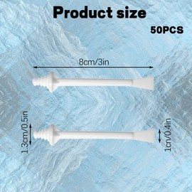 Nuqin 50Pcs Multifunction Nose Wax Sticks 2 in 1 Hair Removal Tool Skin Friendly Smooth Double Ended Eyebrow Wax Sticks Non Toxic Material Suitable for Beauty Shops or at Home to Nose Hair Removal