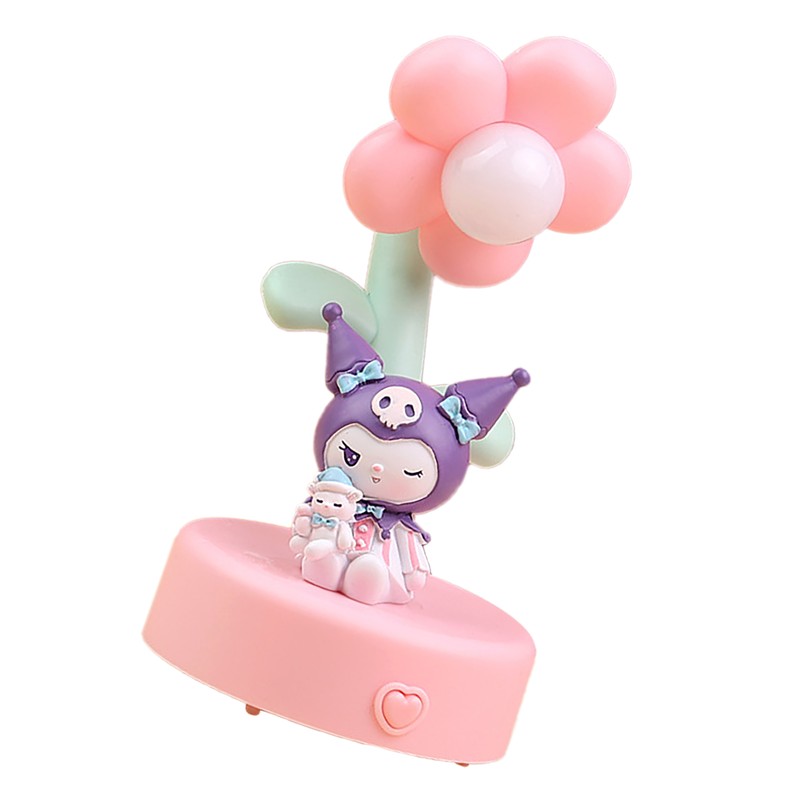 Cute Night Light Multifunctional Resin Cartoon Flower Toddler Night Light