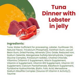 almo nature HQS La Cucina Wet Cat Food Pouch Tuna Dinner with Lobster in jelly 1.94 oz (Pack of 12)
