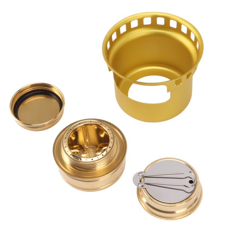 Spirit Burner Copper Windproof Portable Aluminium Alloy Alcohol Backpacking Stove