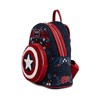 Loungefly Capt America 80th Anniversary Sheild Mini Backpack Blue-Red