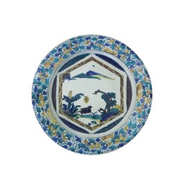 Yoshita Design Planning Kutani Paper Plates (6 Types of 5 Sets Total of 30 Sheets), Modern Party, Disposable, Japanese Style, Stylish, Luxury, Traditional Kutani Ware Pattern Reproduction on Paper