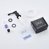 GAGALIFE Kitchen Sink Soap Dispenser Matte Black, Under Sink Soap