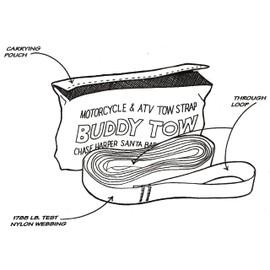 Chase Harper USA 9100 - Buddy Tow - Tough Military spec Nylon Webbing (1785 lb. Test) 12' x 1" - Backwoods Camo