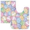 SDMKA Cute Easter Eggs Absorbent Bathroom Rug, 24''x16'' Extra Soft