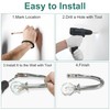 Crystal Ball Curtain Tie Backs Silver Metal Wall Mounted Holders
