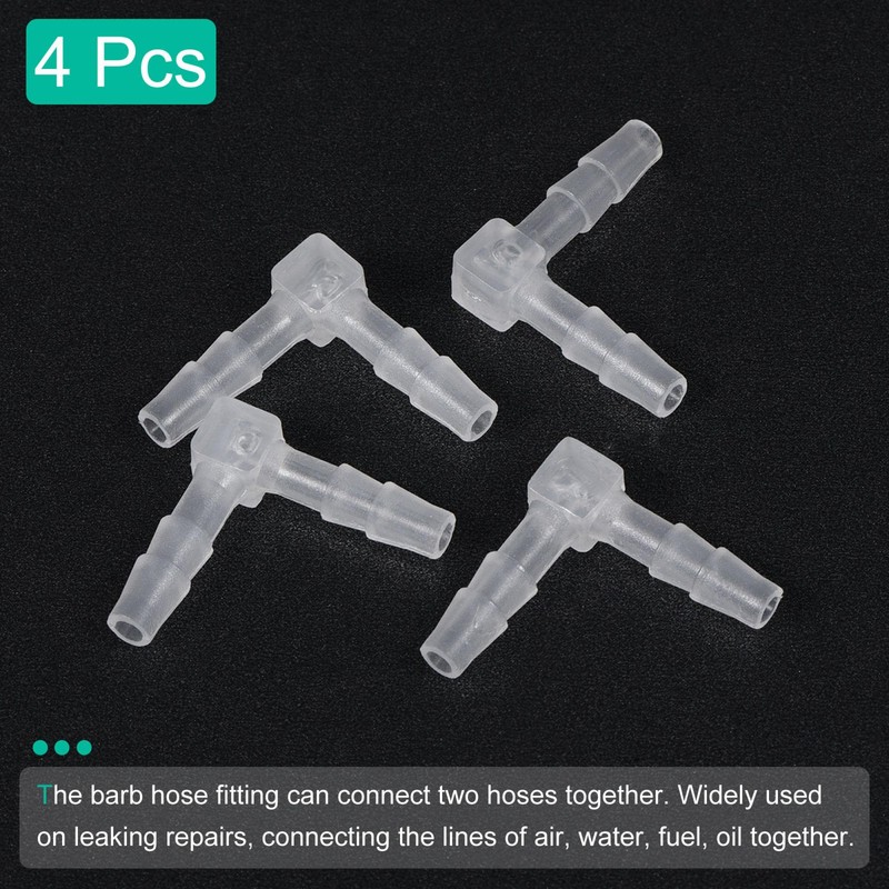 sourcing map Hose Nozzle 5 mm Barbed Wire Diameter Plastic