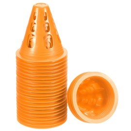 PATIKIL Pack of 25 marking discs, training cones, field marking for football, orange
