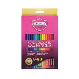 MASTERART Colored Pencils 36 Colors for Kids and Adults Coloring, Free Sharpener in the box