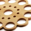 com-four® 4 x Bamboo Trivets, Sustainable Underlays for Pots, Pans,