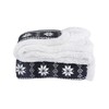 Black Snowflake Design Luxury Fleece Blanket Soft Sherpa Sofabed Throw