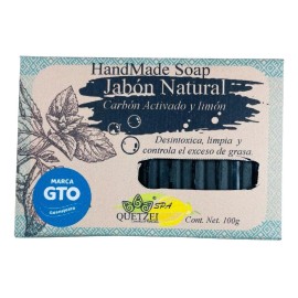 Quetzei Cosméticos Jabón Natural Carbón Activado 100 G Quetzei Cosméticos