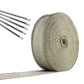 JC Performance Products USA Exhaust Pipe Wrap, Heat Shield Tape in: Fiberglass, Basalt (Titanium), Vermiculite or Foil Faced.