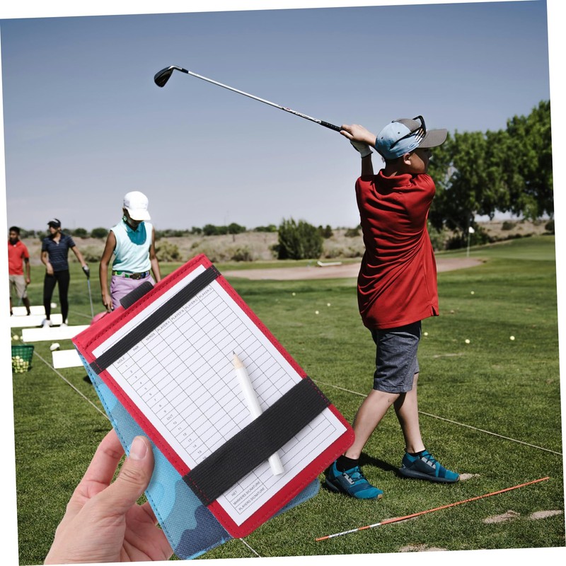 WHAMVOX Golf Scorebook Stylish Camouflage Cover Compact and Lightweight Scorecards