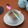 Rainbow Teaspoons, 6-Piece Silverware, Stainless Steel Tea Spoons, Home &