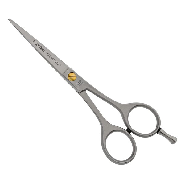 OTTO HERDER Hairdressing Scissors / Extra Sharp Hairdressing Scissors from Solingen 5 Inches (12.8 cm) without Hooks, with One-Sided Micro-Teeth / Sharp and Precise Cut for Men and Women