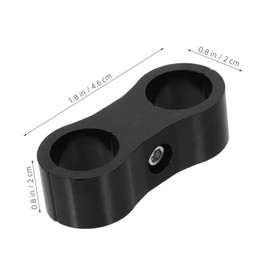 ABOOFAN 4pcs Heavy Duty Hose Separator Clamps Aluminum Alloy Fuel Line Fixing Clips Easy Installation Automotive Accessories for Neat Fuel Line Organization