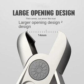 ActivPro Mini Nail Clippers Set Heavy Duty Sharp High Quality Stainless Steel Ergonomic Wide Mouth Splash Manicure Thick Fingernail Cutter File Ingrown Toenail Trimmer Stripper