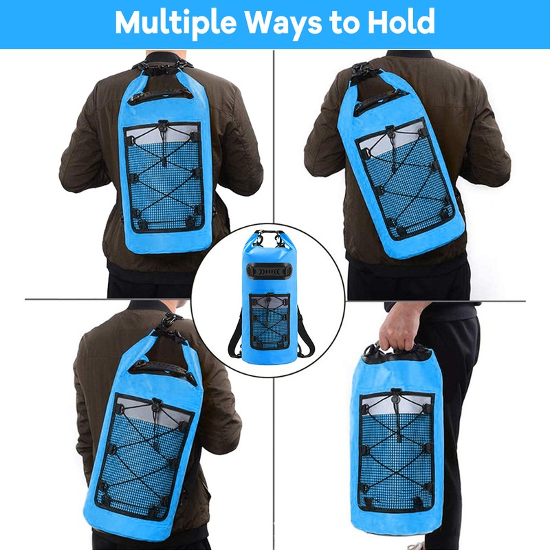 Floating Waterproof Dry Backpack 20L PVC Drifting Bag for Rafting
