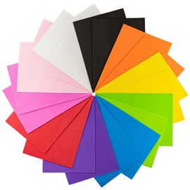 MCE-Commerce Rubber Rubber Boards | 20 Plates | A4 20 x 29 cm | 2 mm Thick | Foam Panels, Colourful, A705020