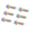 6PCS Bicycle Stem Bolt M5 X 16mm Titanium Alloy Waterproof