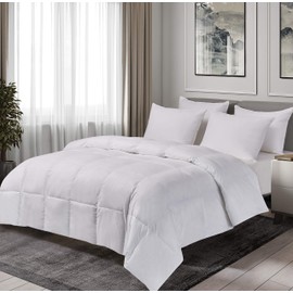 BlueRidge Home Fashion Olympia King in White Color Down Down comforter,