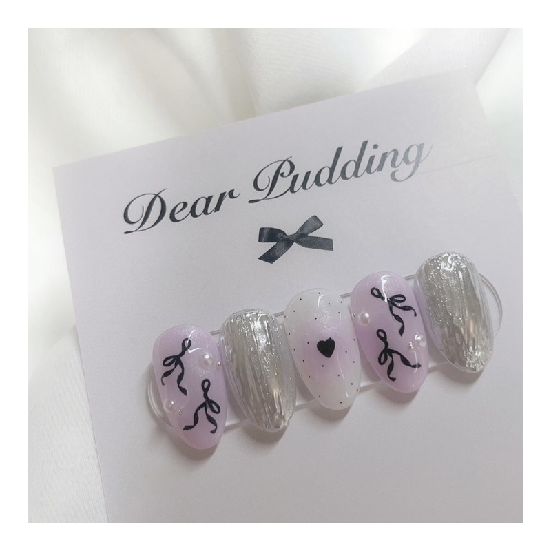 [Handmade Nail Tips] Ballet Core Nail Tips - Full Square