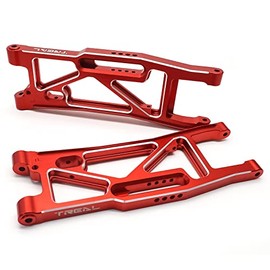 TREAL Aluminum 7075 Rear Suspension Arms Left and Right Arms 9533 & 9534 Compatible with Sledge #95076-4 (Red)