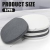 Diatomaceous Earth Coaster ，Set of 6，Unique White Absorbent Coasters for