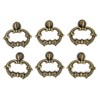 LXZ 6 Sets Distressed Antique Brass Finished Vintage Cabinet Pulls
